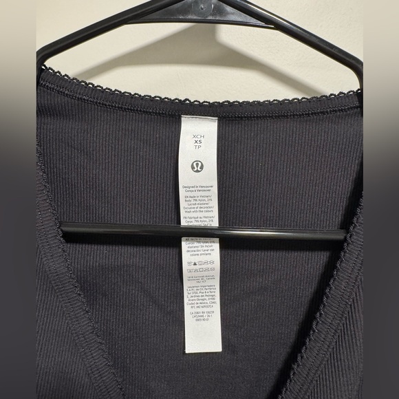 Lululemon Nulu Ribbed Wrap-Front Long-Sleeve Shirt Heart - Picture 4 of 12